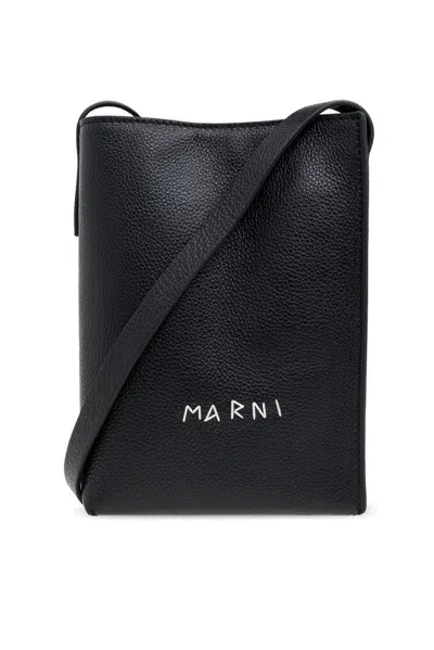 Marni North Nano Shoulder Bag In Black