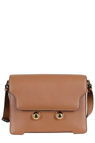 Marni Shoulder Bag Medium In Cinnamon