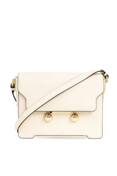 Marni Medium Trunkaroo Crossbody Bag In White