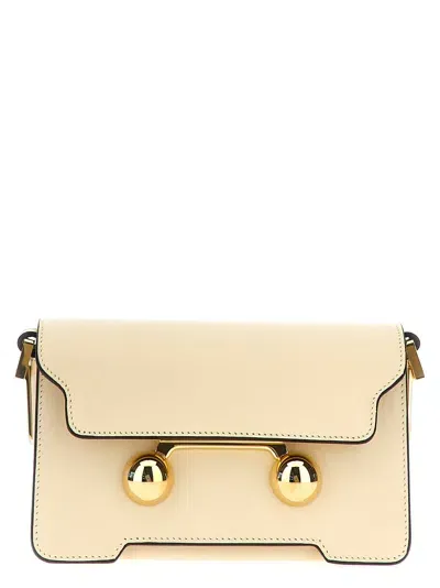 Marni Trunkaroo Mini Shoulder Bag In White