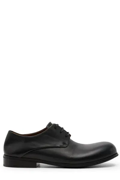 Marsèll Leather Derby Shoes In 666 Nero