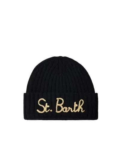 Mc2 Saint Barth Berretto Wengen Nero In Black