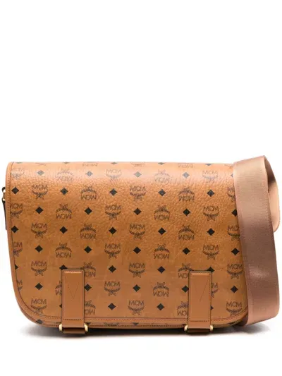 Mcm Aren Bag In Brown