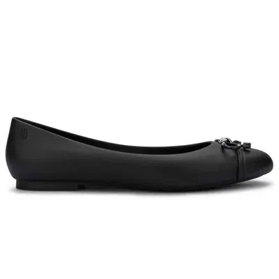 Melissa Women's Mel Aura Slip On Bow Ballet Flats In Black