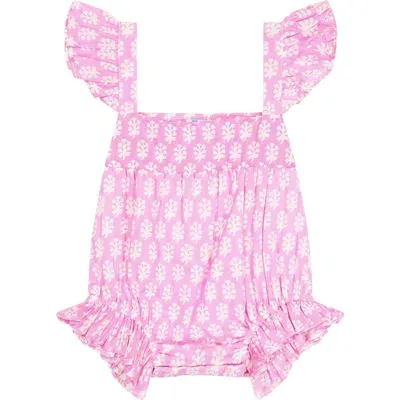 Mer St. Barth Babies'  Chloe Romper In Violet Booti