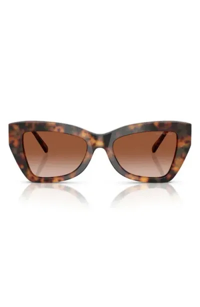 Michael Kors 52mm Butterfly Sunglasses In Brown