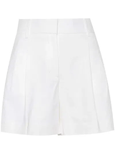 Michael Michael Kors Pleat-detail Tailored Shorts In White