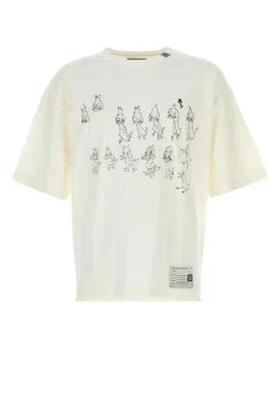 Miharayasuhiro Ducks Printed Tee In White