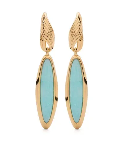 Missoma Wavy Ridge Earrings In Gold