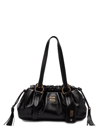 Miu Miu Nappa Leather Bag In Black  