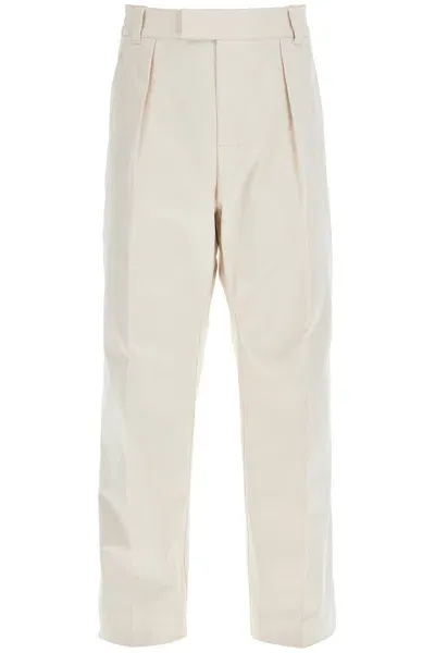 Moncler Cotton Drill Pants In Eight Words In Multicolor