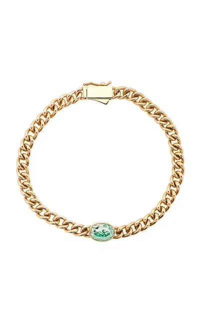 Moritz Glik Unidinho 18k Yellow Gold Emerald Bracelet