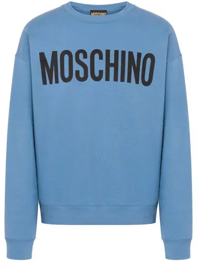 Moschino Logo-print Cotton Sweatshirt In Multi