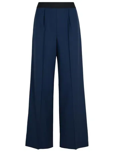 Msgm Elasticated Waistband Wide In Blue