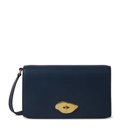 Mulberry Leather Lana Chain Wallet In Blue