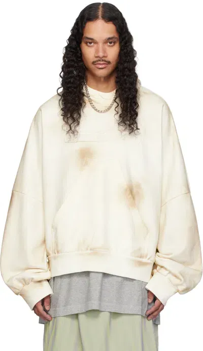 Namesake Off-white Ports Stained Pop-up Hoodie In Spurs White