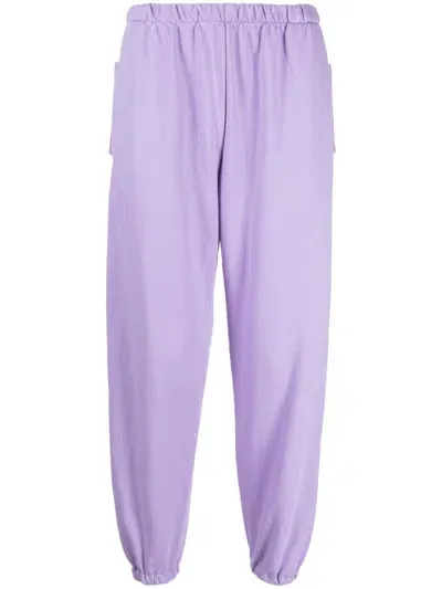 Natasha Zinko Box-shaped Pocket-detail Trousers In Purple