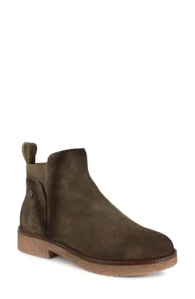 National Comfort Evita Bootie In Mocha Suede