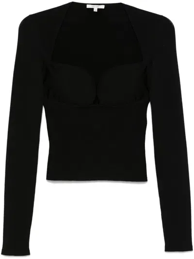 Nensi Dojaka Bustier-style Top In Black