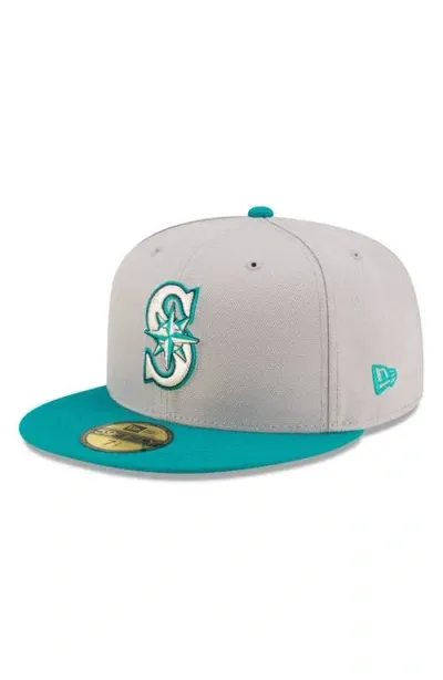 New Era X Diet Starts Monday X Diet Starts Monday Seattle Mariners 59fifty Fitted Twill Baseball Cap In Grey