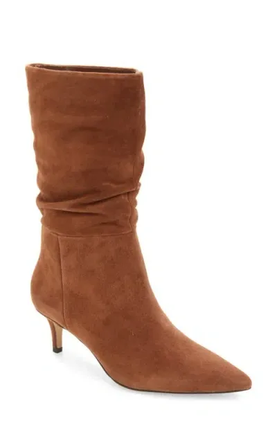 Nordstrom Kindy Pointed Toe Boot In Rust Bisque