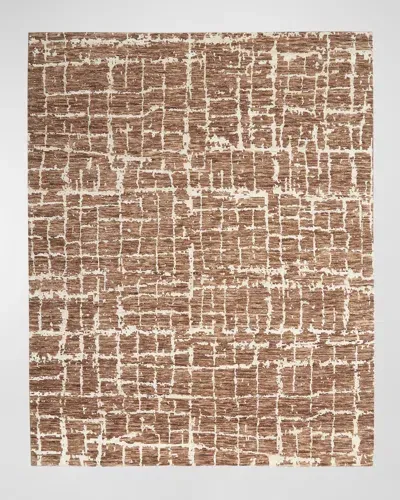 Nourison Pilot Hand-knotted Rug, 10' X 14' In Mocha Ivory