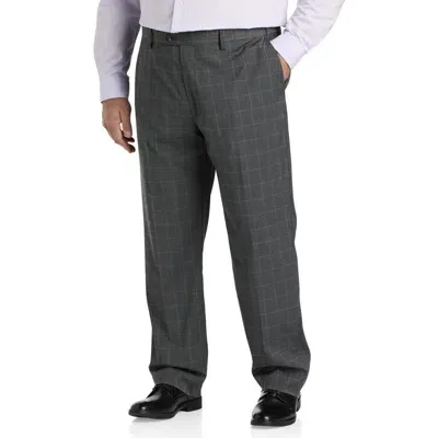 Oak Hill Houndstooth Suit Pants In Grey