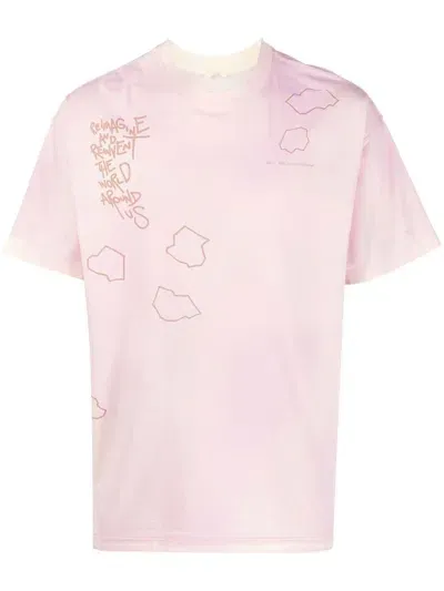 Objects Iv Life Graphic-print Distressed-effect T-shirt In Pink