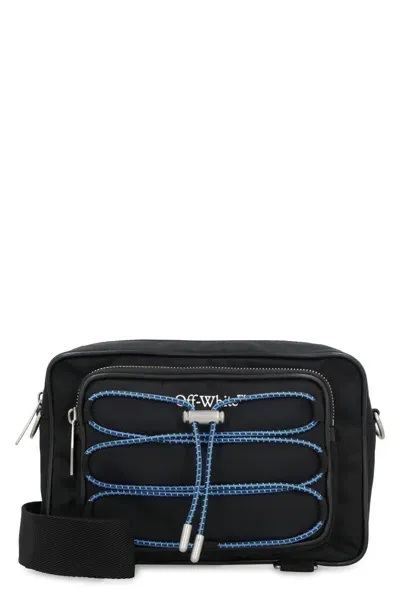 Off-white Nylon Messenger Bag In Nero