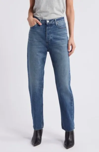 Paige Sawyer High Waist Straight Leg Jeans In Imagine