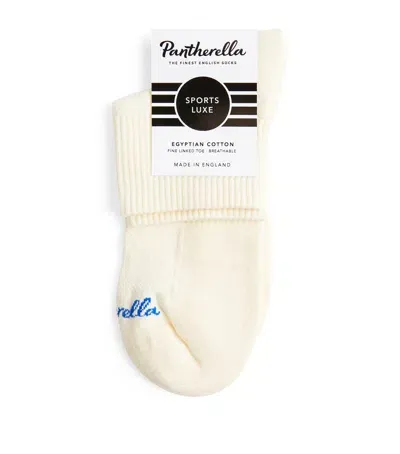 Pantherella Egyptian Cotton-blend Socks In White