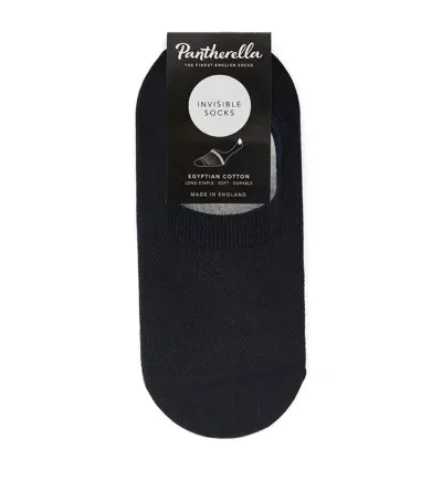 Pantherella Egyptian Cotton Sneaker Socks In Navy