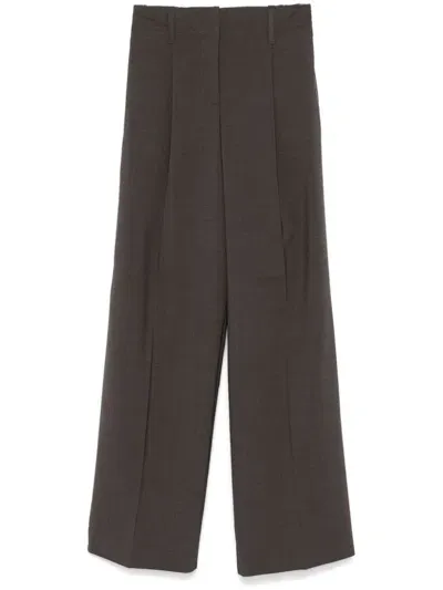 P.a.r.o.s.h Pressed-crease Trousers In Brown