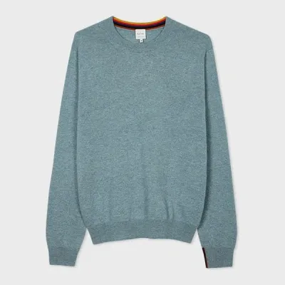 Paul Smith Blue Cashmere Crew Neck Sweater