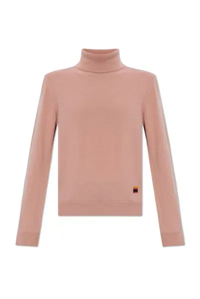 Paul Smith Cashmere Turtleneck In Pink