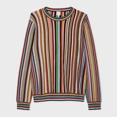 Paul Smith Multicolor Signature Stripe Cashmere Sweater In Multicolour