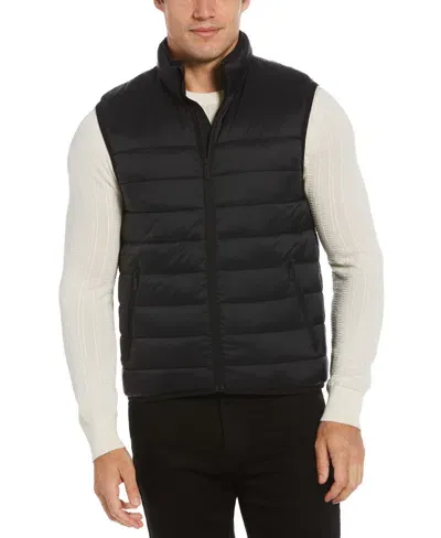 Perry Ellis Men's Lightweight Puffer Vest - Black, Size Xl, 100% Nylon, Regular