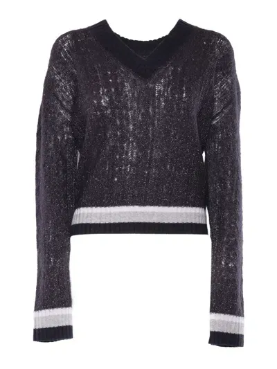 Peserico Knitted Sweater In Multicolor