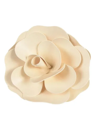 Philosophy Di Lorenzo Serafini Flower Brooch In Ivory