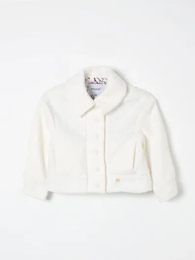 Pinko Coat  Kids Color White In Weiss