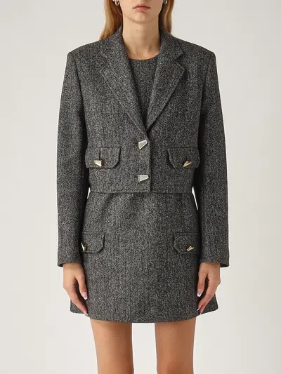 Pinko Vivona Giacca Blazer In Gray