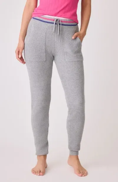 Pj Salvage Sweater Weather Drawstring Pants In Grey