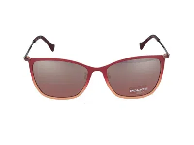 Police Sunglasses In Burgundy