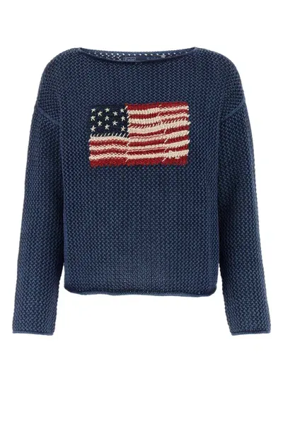 Polo Ralph Lauren Blue Cotton Sweater