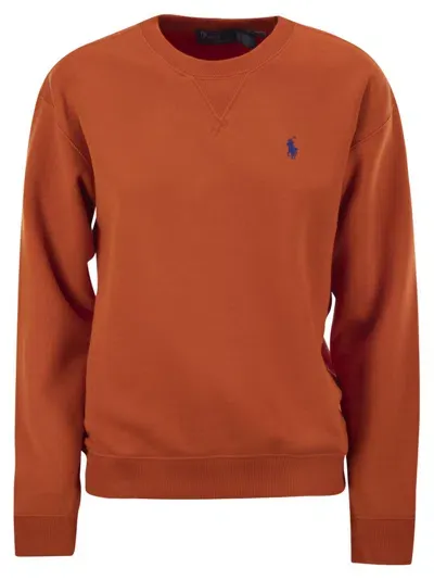 Polo Ralph Lauren Crewneck Sweatshirt In Orange