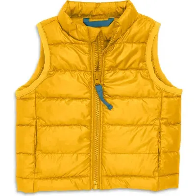 Primary Baby Lightweight Puffer Vest In Mustard