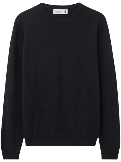 Pringle Of Scotland Round-neck Cashmere Jumper In Black