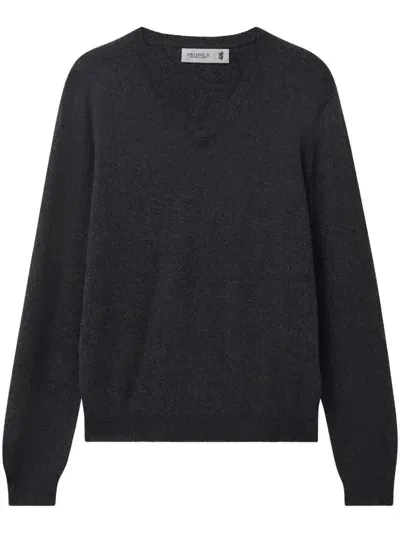 Pringle Of Scotland V-neck Cashmere Jumper In Grey