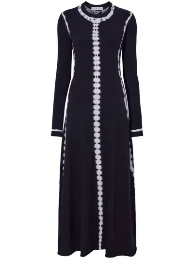 Proenza Schouler White Label Kieran Maxi Dress In Black/white