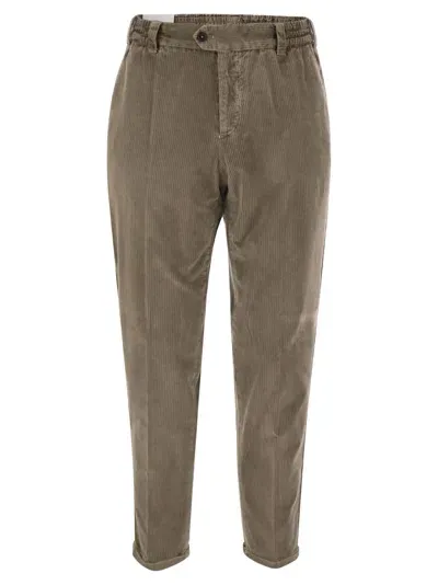 Pt Torino The Rebel - Corduroy Trousers In Beige